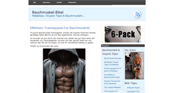 Desktop Screenshot of bauchmuskel-bibel.de