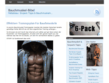 Tablet Screenshot of bauchmuskel-bibel.de